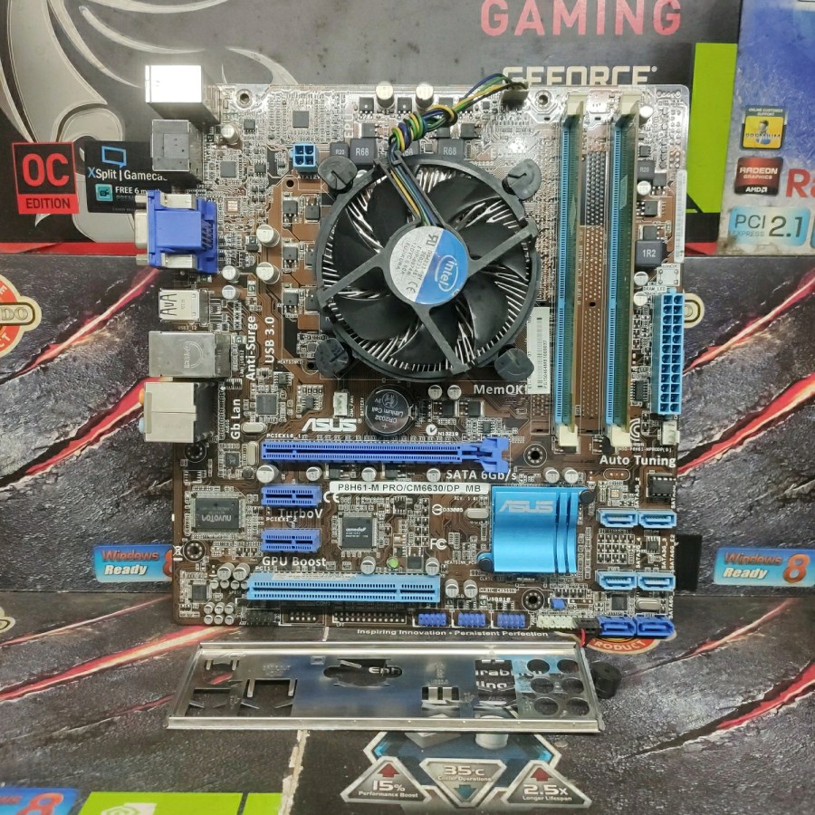 Motherboard Asus P8H61-M Pro Processor Intel Core i3-3240 RAM 8Gb DDr3