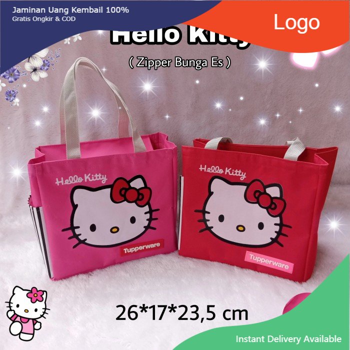 Tas Bekal Tupperware Hello kitty Jinjing Travelling