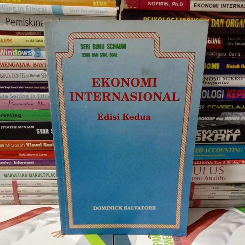 Buku Original EKONOMI INTERNASIONAL Edisi Kedua SERI BUKU SCHAUM Teori dan Soal-soal Erlangga