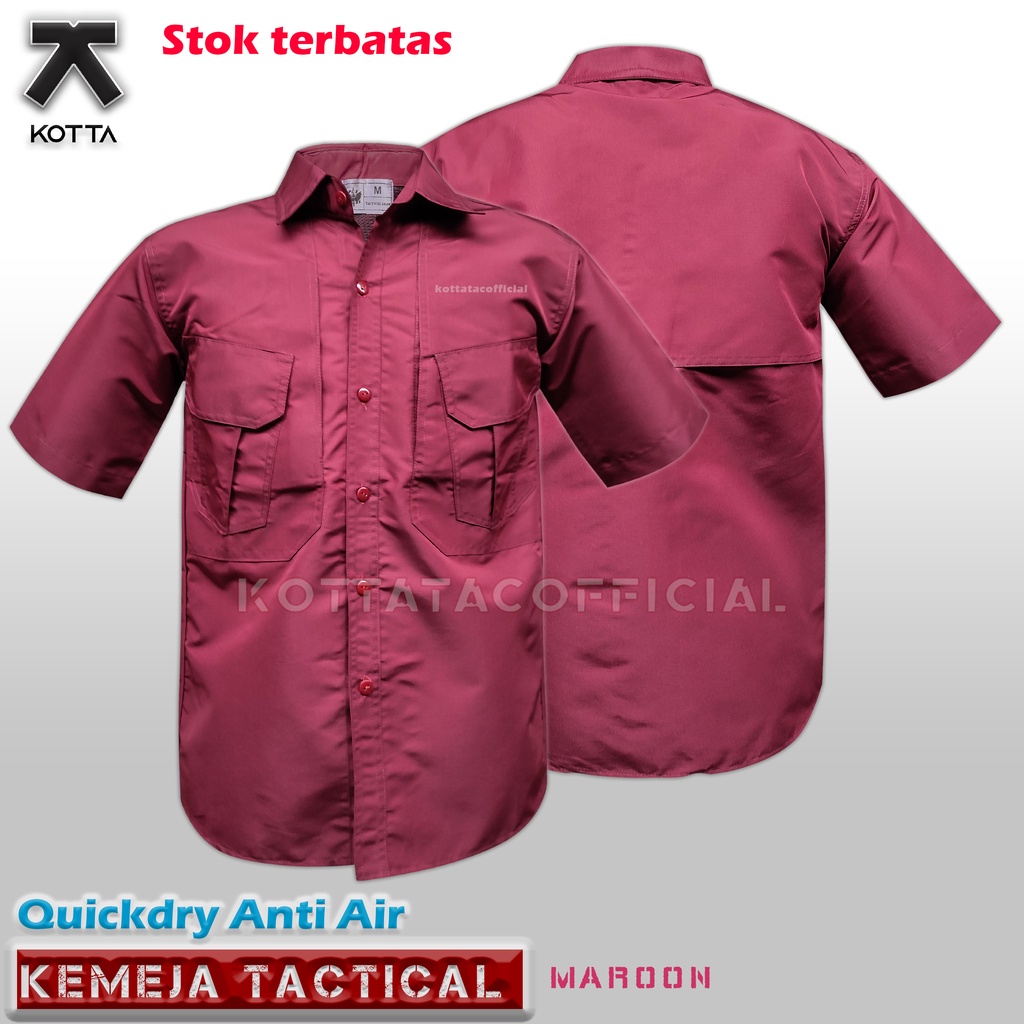 KEMEJA TACTICAL QUICKDRY ANTI AIR - KEMEJA TACTICAL LENGAN PENDEK - KEMEJA ANTI AIR - KEMEJA OUTDOOR QUICKDRY