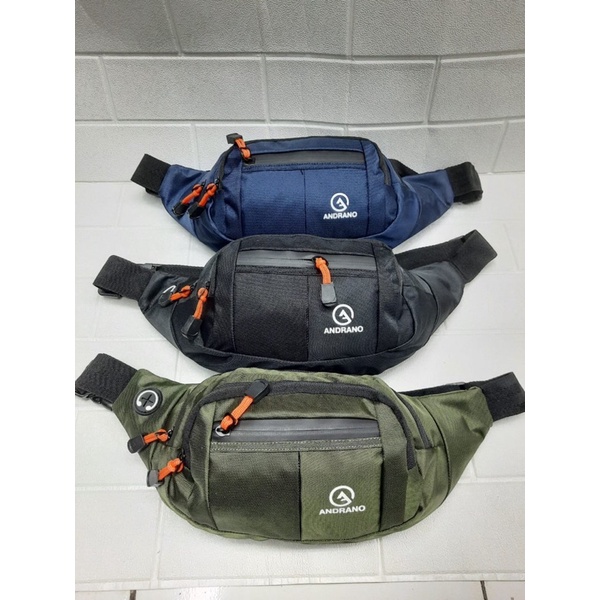 TAS PINGGANG SELEMPANG PRIA BAHAN WATERPROOFF TAS PRIA MURAH MERIAH WAISTBAG COWOK TAS PINGGANG