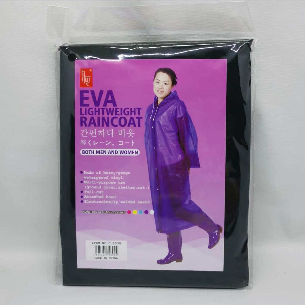 Jas hujan Eva lightweight Elastis Raincoat Dewasa