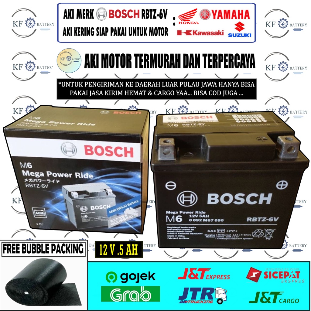 Jual Aki Motor Beat ISS, Scoopy ISS, Genio ISS, Vario 125 Old GTZ6V
