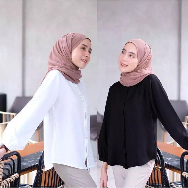 KEMEJA WANITA KEYRA BLOUSE - KATUN POLY