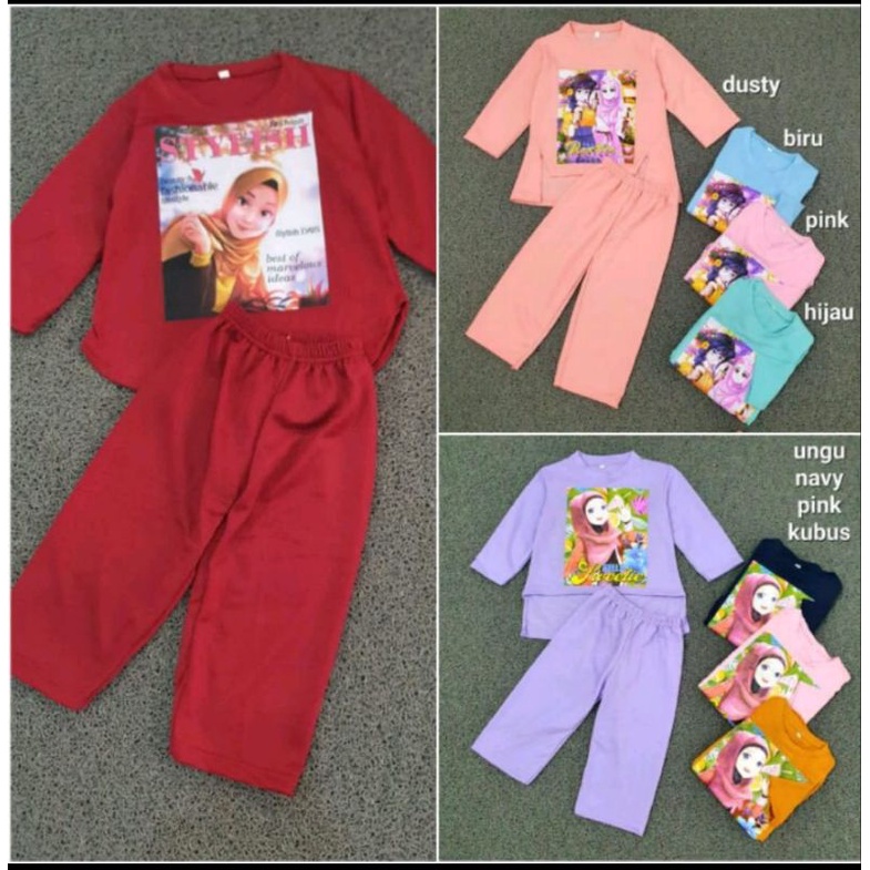 setelan viral oversize anak one set viral anak perampuan 1bln-10tahu