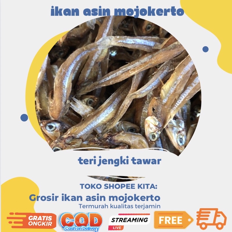 Jual Murah Ikan Teri Jengki Tawar Sekali Gr Shopee Indonesia