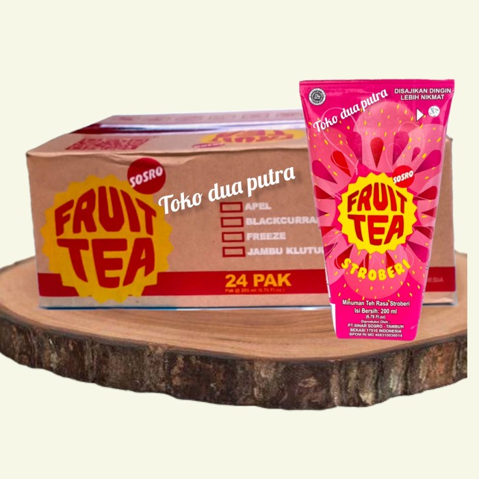 

FRUIT TEA STROBERI 200 ML X 24 PCS ( 1 KARTON )