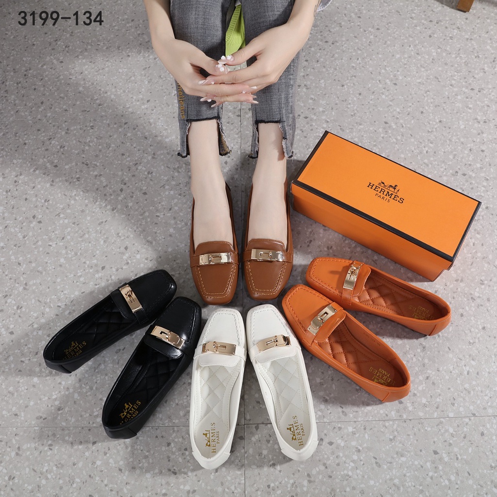 H Leather   Flat Shoes 3199-134