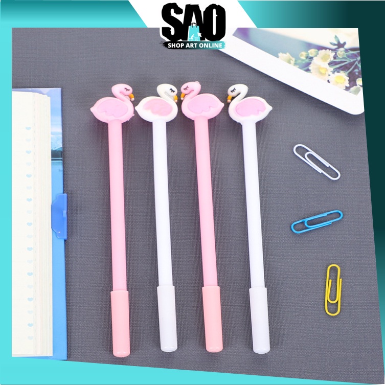 

S5616 Pena Karakter Flaminggo / Pulpen Angsa Gel Cair / Stationary Alat Tulis / Pena 3D Karakter Flaminggo Lucu / Alat Tulis