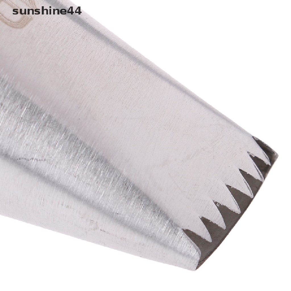 Sunshine 3pcs Ujung Mulut Pipa Icing Desain Keranjang Weave Bahan Stainless Steel