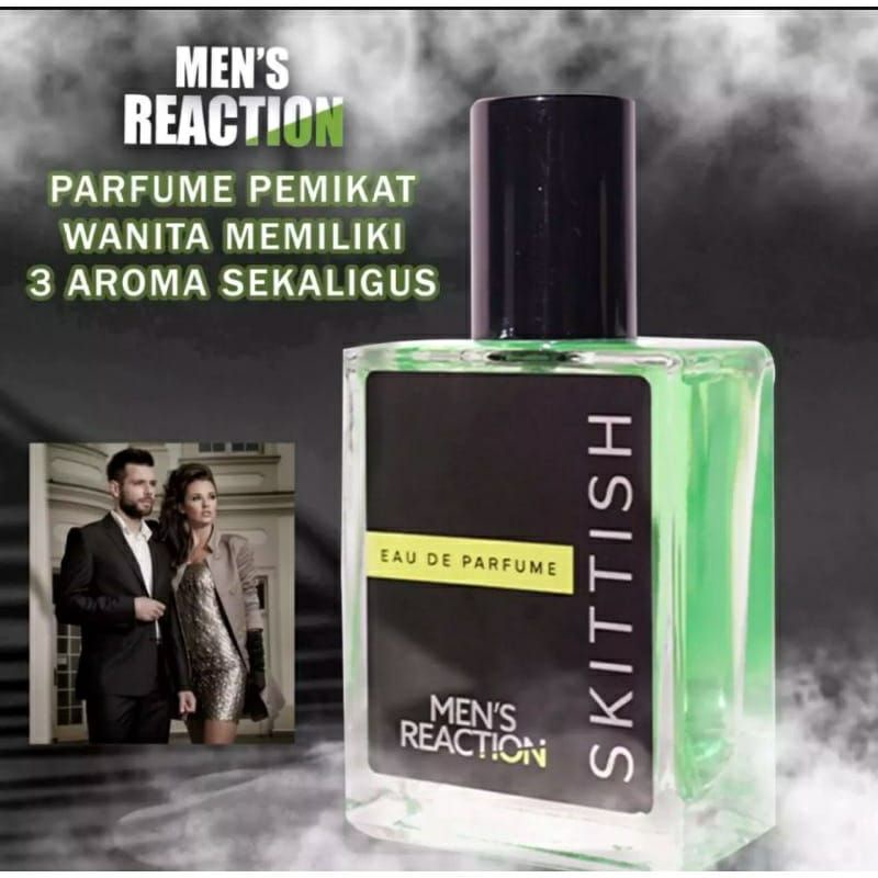 SKITTISH PARFUM PRIA BEST SELLER NO. 1 MEN'S REACTION Perfume Skittish Wangi Tahan Lama 30 ML
