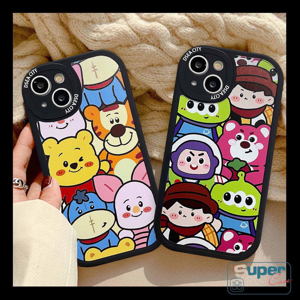 Soft Case TPU Motif Toy Story Winnie the Pooh Tigger Untuk iPhone 11 13 12 14 Pro MAX 7 8 6 6s 14 Plus XR X XS MAX SE 2020