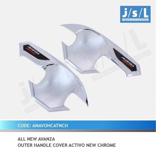 Outer handle mangkok pegangan pintu chrome activo AVANZA 2014 - 2020