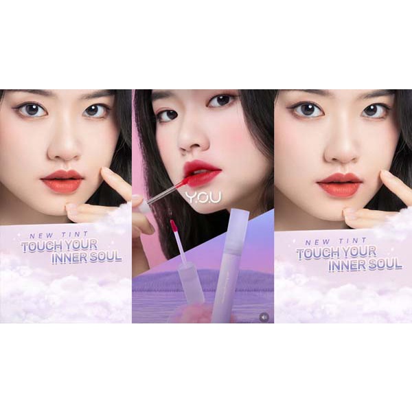 [WARNA TAHAN LAMA | MELEMBABKAN] [BPOM] YOU Cloud Touch Fixing Lip Tint | Soft Velvet Finish Lip Stain | Korean Style Lipstik Bibir |