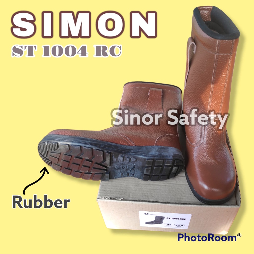 Sepatu Safety SIMON TS1044R Steel Toe Cap Safety Shoes Kualitas Jepang