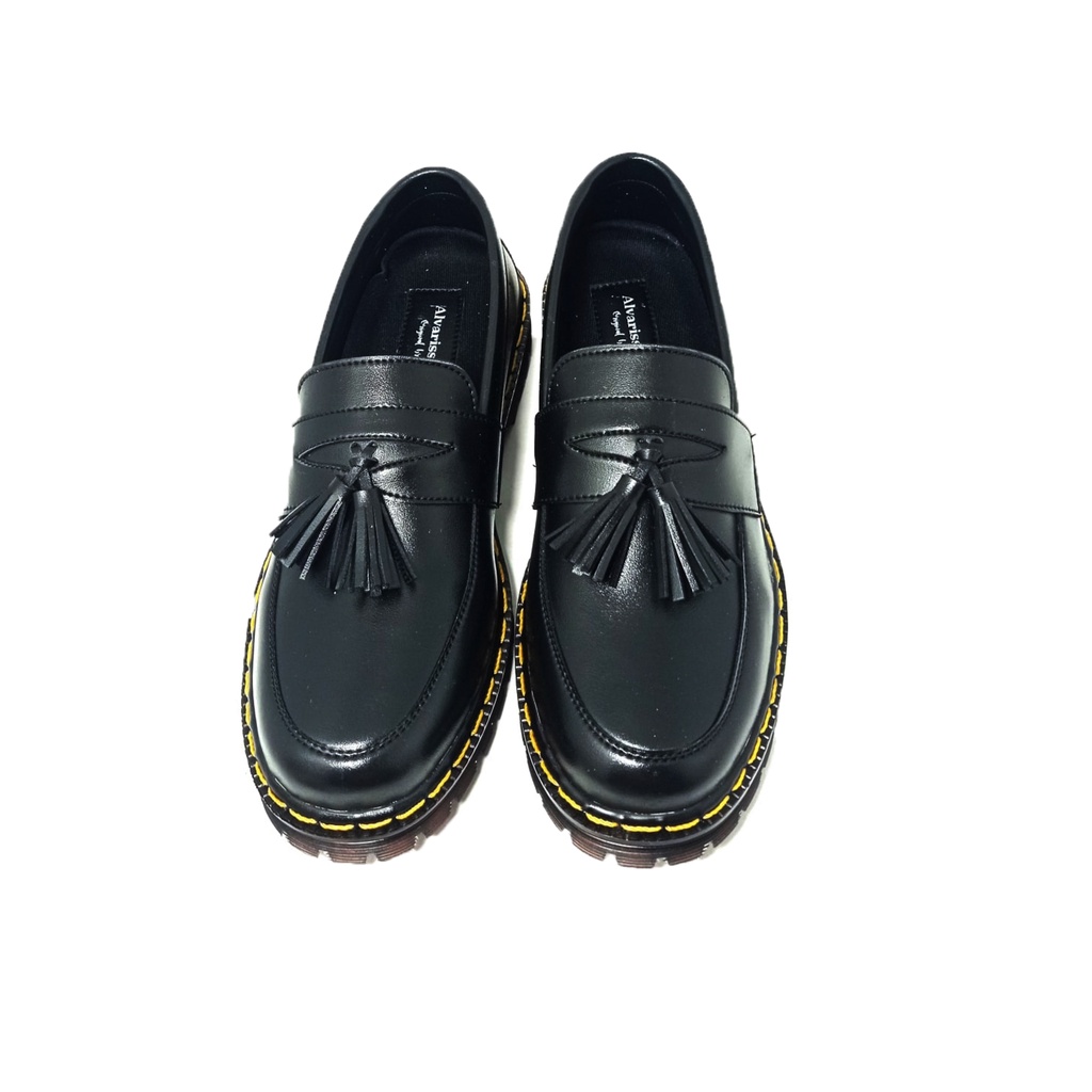 Alvarisstuff/rey- sepatu Penny loafer pria hitam original loaferboi men hitam