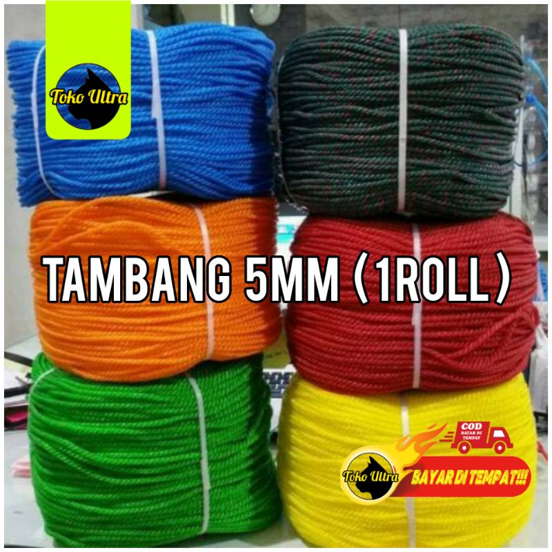 TAMBANG 5MM / TALI 5MM / TAMPAR 5MM / TALI TAMBANG 5MM / TALI PLASTIK 5MM / TAMBANG PROYEK 5MM / TAMBANG KAPAL 5MM / TALI JEMURAN / TAMBANG MURAH / TAMBANG COD / TALI MURAH / TAMBANG KILOAN / TAMPAR KILOAN / TAMBANG RODA IKAN / TALI FUMINDO 5MM