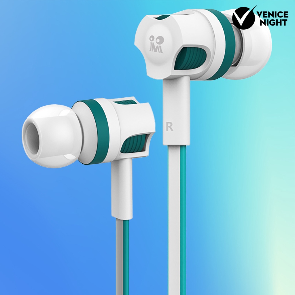 (VNEP) (Berkabel) JM26 Earbud High Fidelity Noise Cancelling Ringan 3.5mm Stereo Olahraga In-ear Earbud untuk Bermain Game