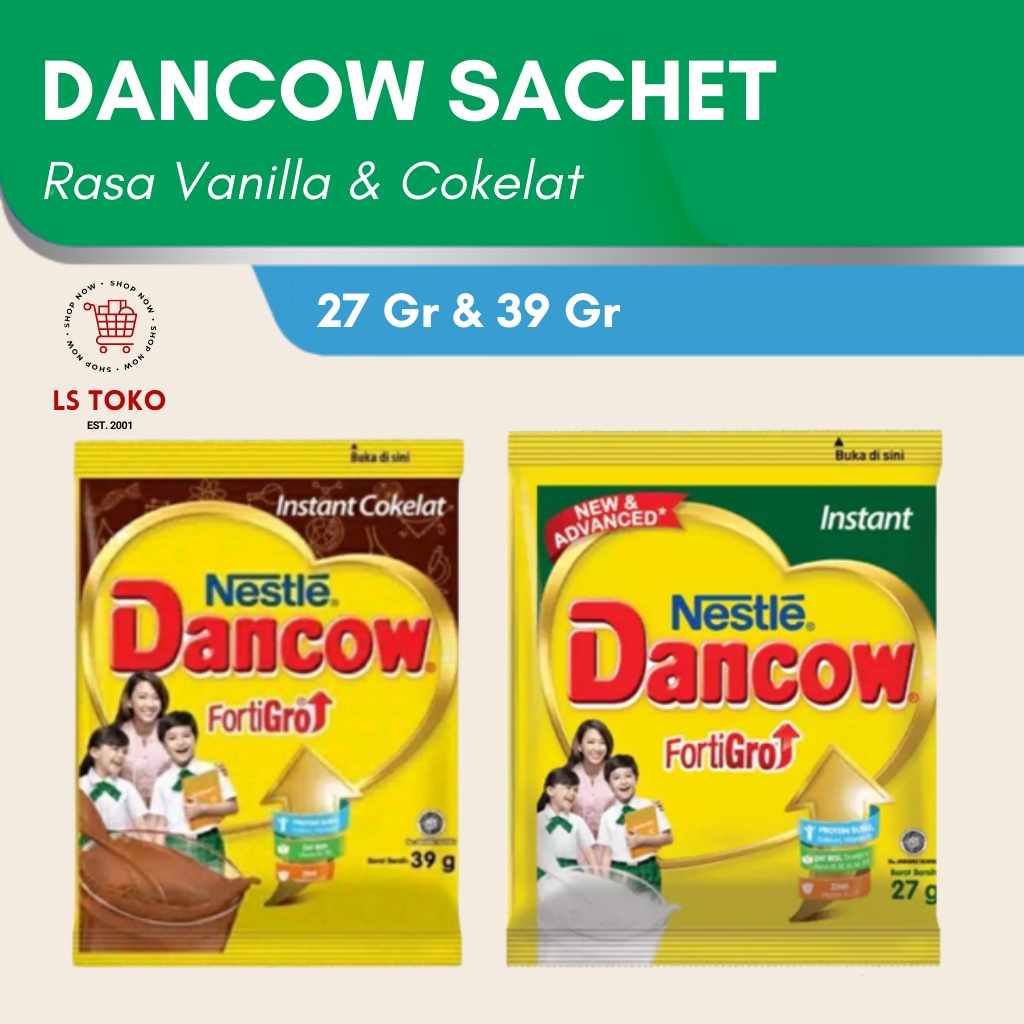 

Susu Dancow sachet instant putih / coklat. 4.000 - 32.000