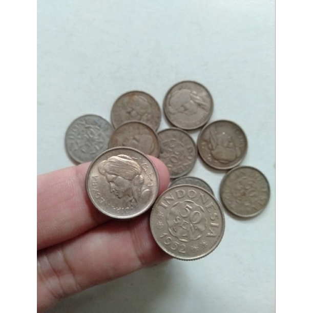 koin logam 50 sen diponegoro