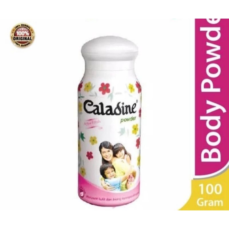 Bedak Gatal Caladine Powder Active Fresh Gatal Alergi Biang Keringat 100gr