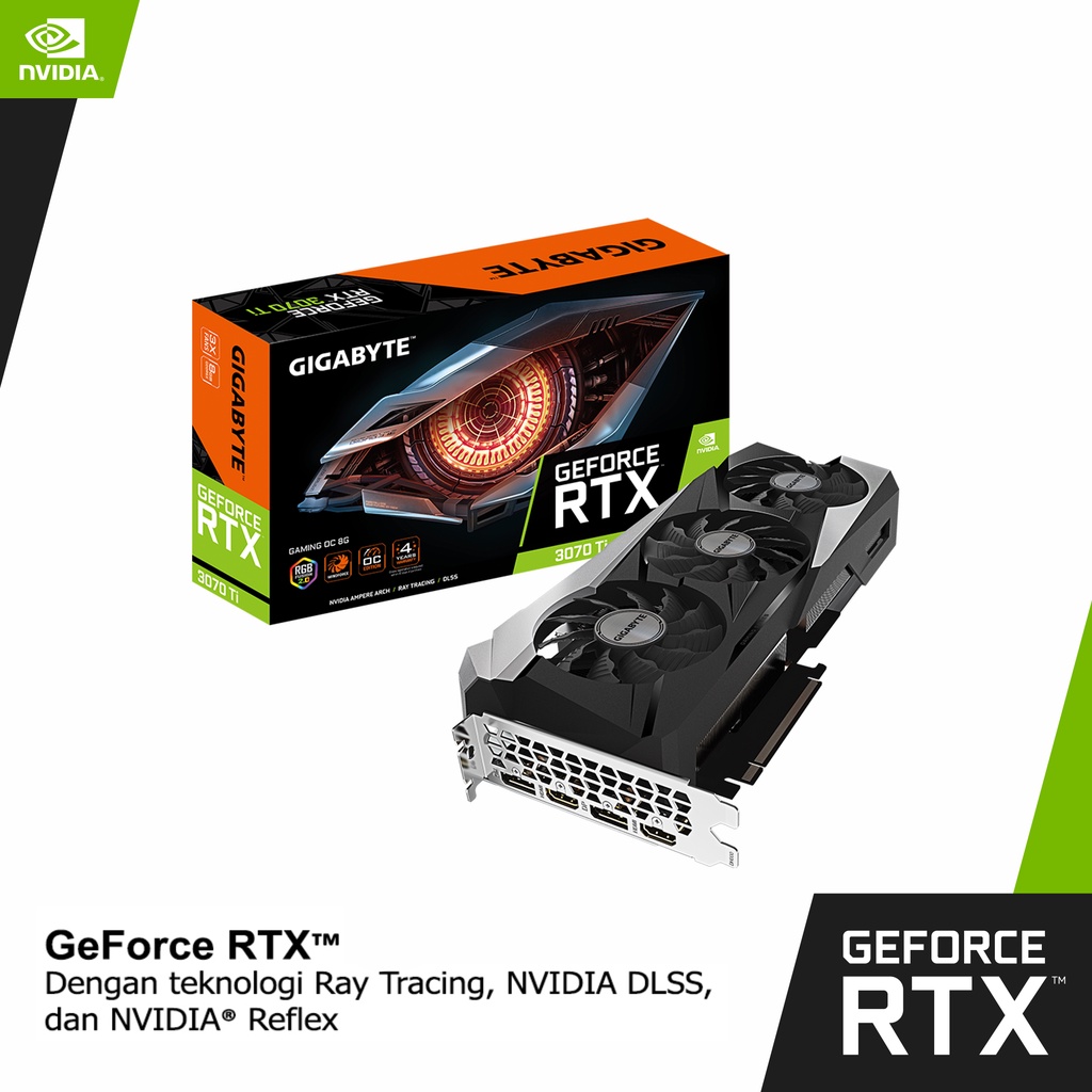 VGA GIGABYTE RTX 3070 Ti GAMING OC 8GB | GV-N307TGaming OC-8GD 3070Ti