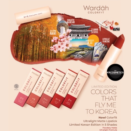 Wardah Colorfit Ultralight Matte Lipstick - Korean Limited Edition 3.6gr