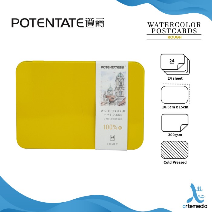 

[COD] Kertas Cat Air Potentate Cotton Postcard Watercolor Paper Metal Box - ROUGH