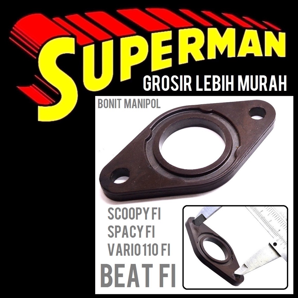 BONIT BEAT FI scoopy fi spacy fi vario 110 fi ebonit fiber karburasi karburator manipol manifold ins