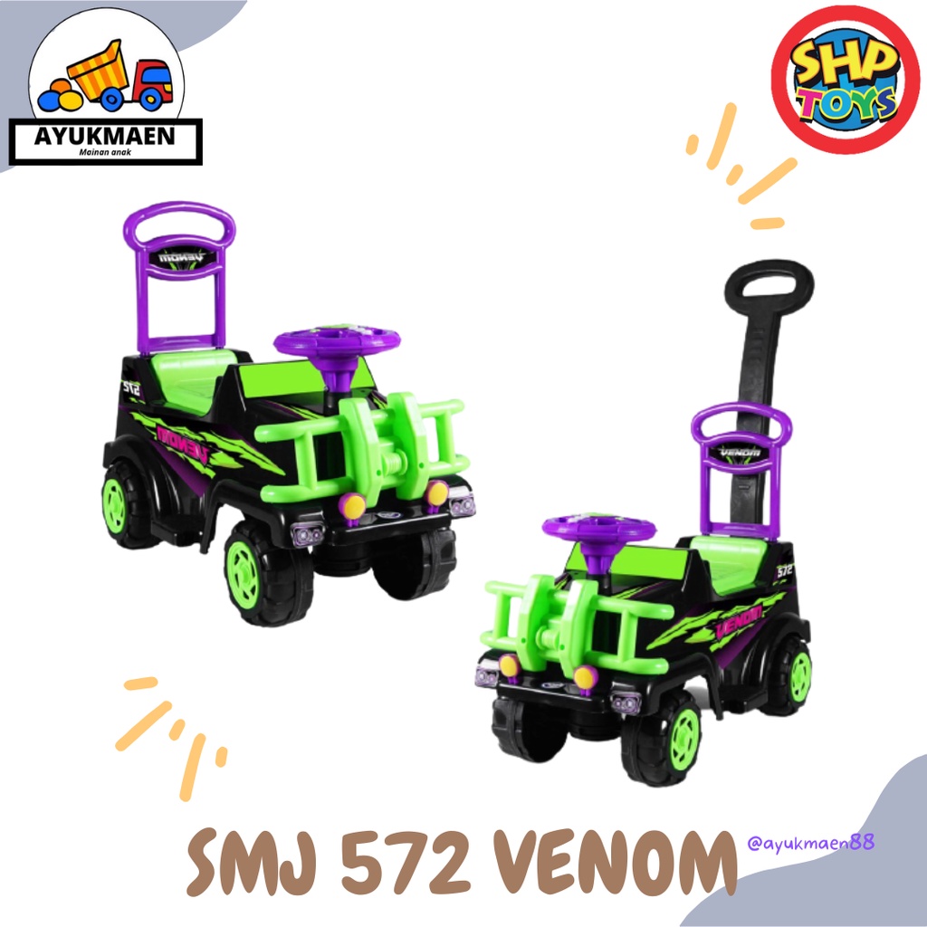 Maenan Mobilan Dorongan SMJ 572 VENOM SHP TOYS - Mainan Mobilan Tunggang Mobilan Viral Anak