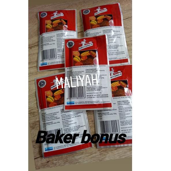 

ㅨ baker bonus A bread improver sachet 10 gram bahan baking roti ㅐ