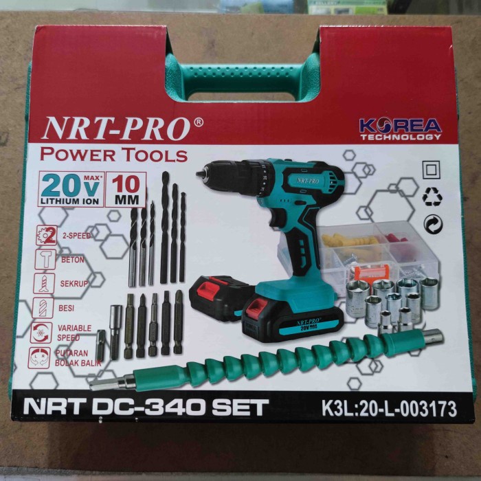*:*:*:*:*] Bor Cordless NRT DC-340 Set 20V / Cordless Drill
