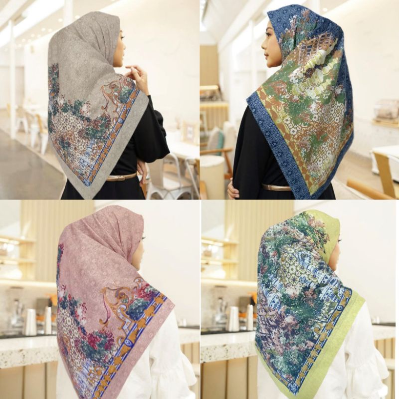 HIJAB MUSLIMAH / PEMANDANGAN / JILBAB JUMBO / ZOYA HIJAB SEGI EMPAT / JILBAB MOTIF PREMIUM / KERUDUN
