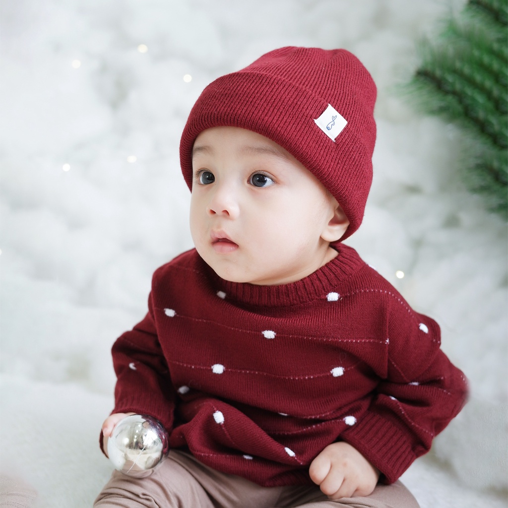Nice Kids - Knit Sweater Baby Winter Snowy Unisex Baju Hangat Rajut Bayi Anak (6-12 Bulan - 4 Tahun)