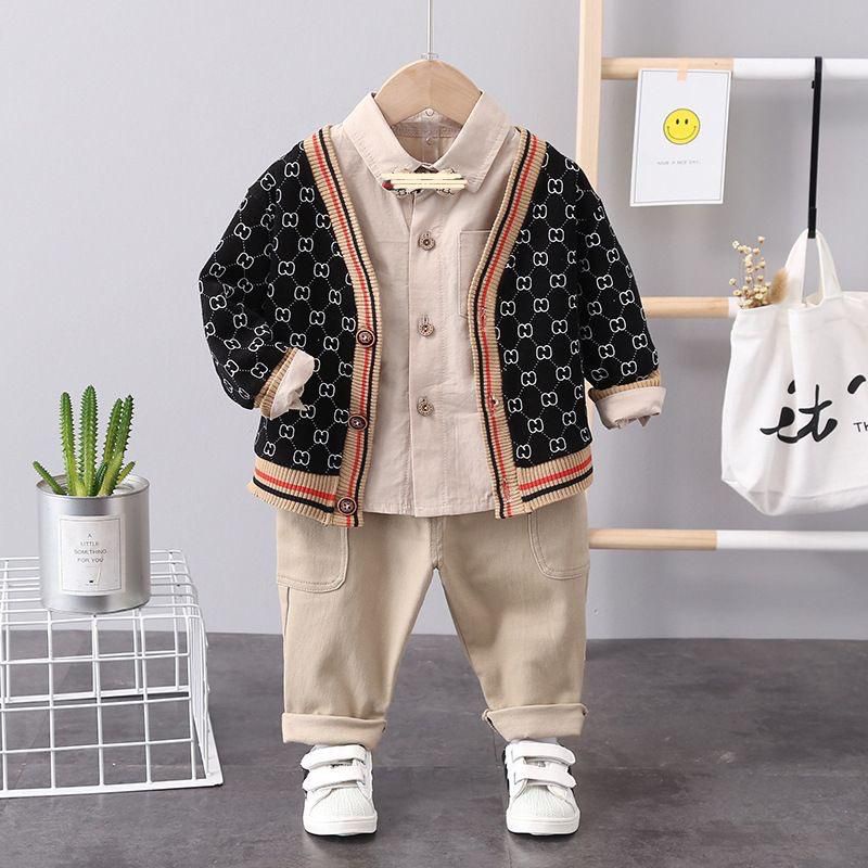 Setelan 3 in 1 rajut import anak laki laki/setelan rajut/setelan anak/pakaian anak/baju anak