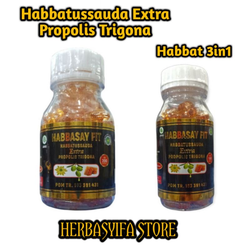 Habbasay Fit 100 kapsul - Habbat 3in1 Habbastussauda Propolis Zaitun