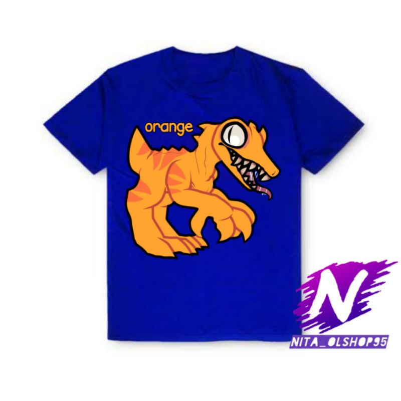 baju anak rainbow friends kaos anak rainbow friends baju rainbow friends orange