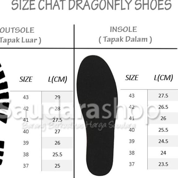 Sepatu DragonFly Hitam / Sepatu Capung Dragofly Amazon Hitam [37-43] - Hitam, 37