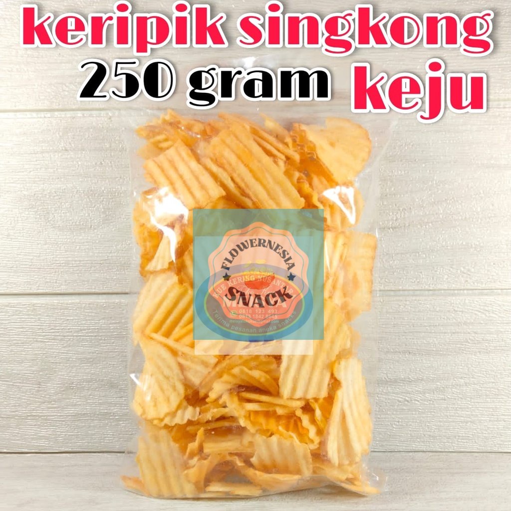 Jual Keripik Singkong Keju Bakar Kiloan Merk Tes 250 Gram Shopee