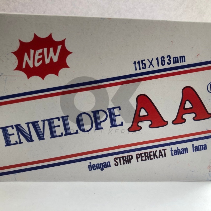 

Amplop Putih (Kecil) AA Envelope (115 x 163mm)