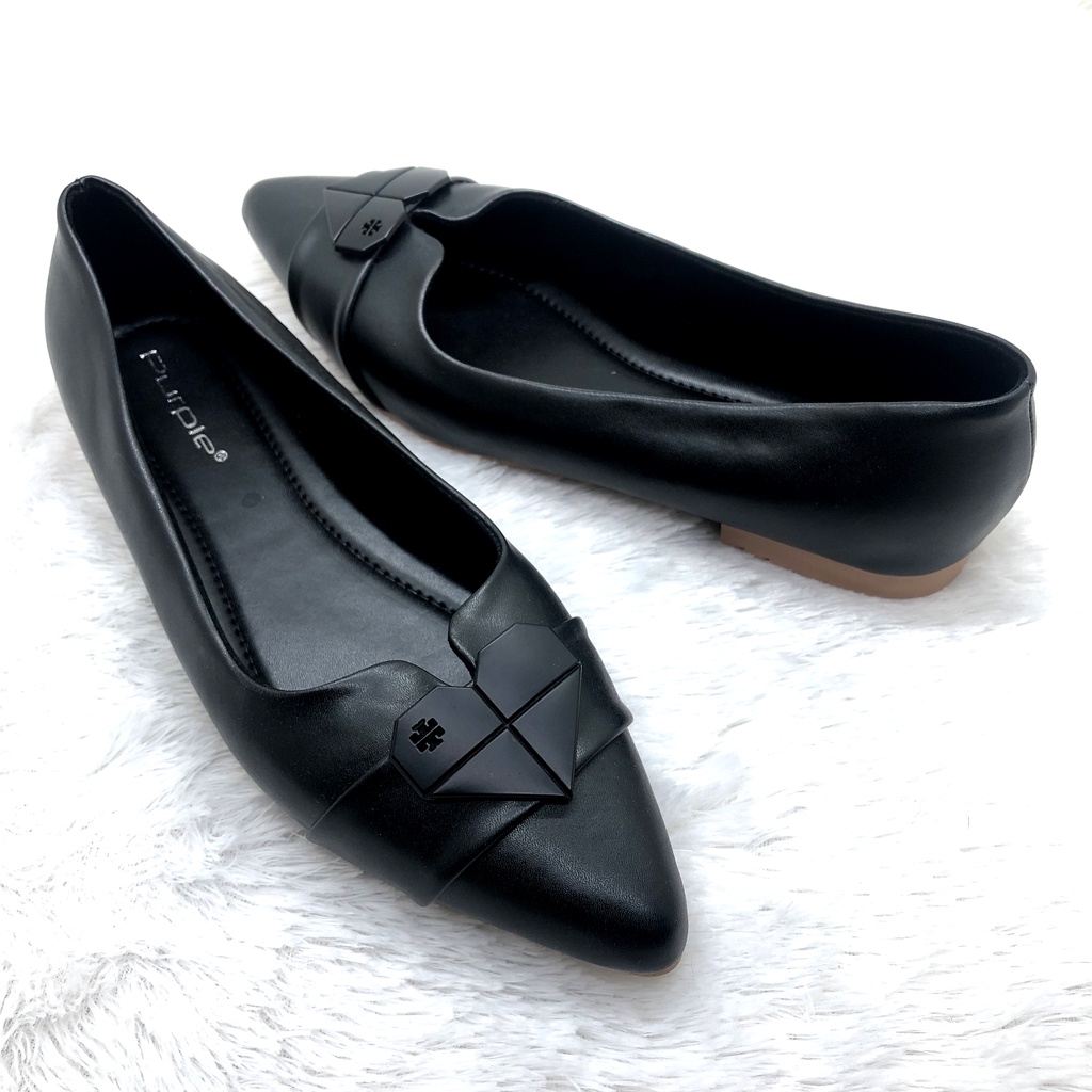 Flat Shoes Kerja Viditi Series Purple Shoes
