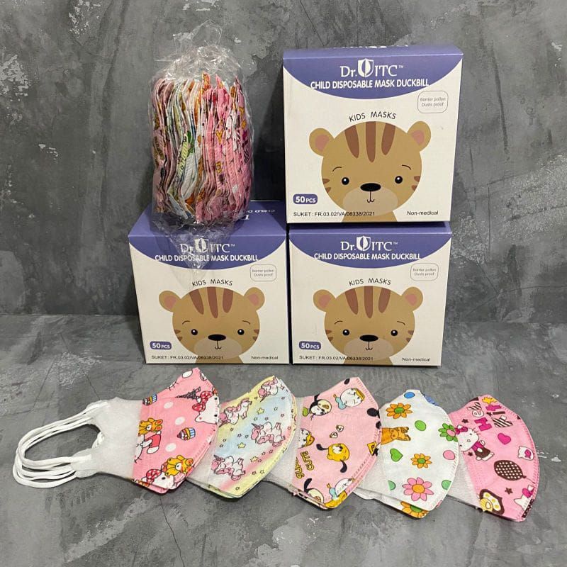 Masker Duckbil Dr. itc mix warna untuk anak