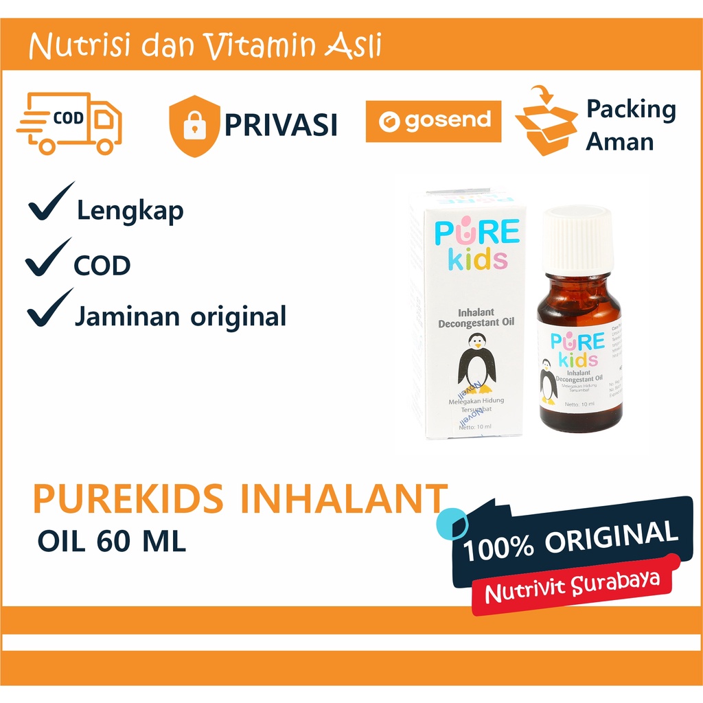 PURE KIDS Inhalant Decongestant Oil 10ml