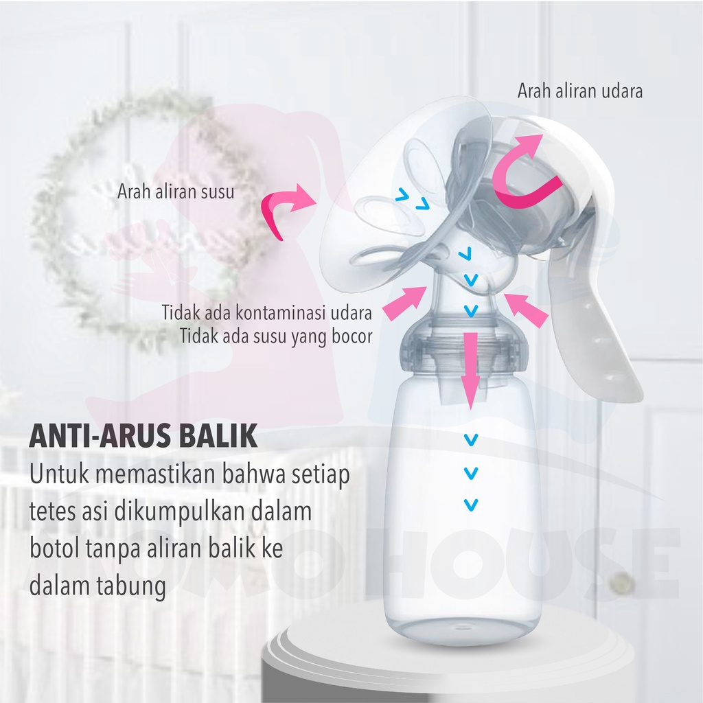 MOMO HOUSE Pompa ASI Manual Silikon Pumping Asi Manual Breast Pump Silikon