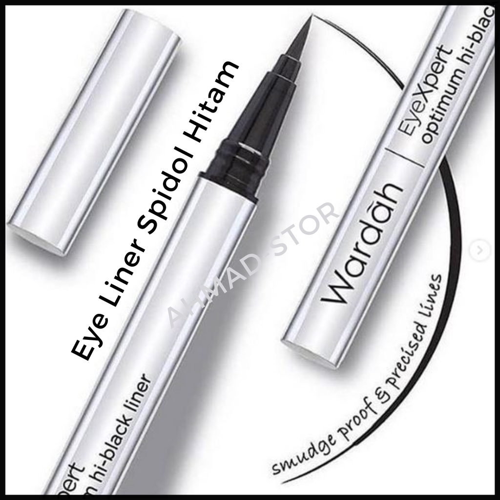 Wardah Eyeliner /air liner Waterproof EyeXpert Hi Black Liner