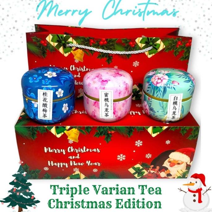 

BEST QUALITY - CHRISTMAS HAMPERS NATAL / CHRISTMAS GIFT KADO NATAL TRIPLE VARIAN TEA
