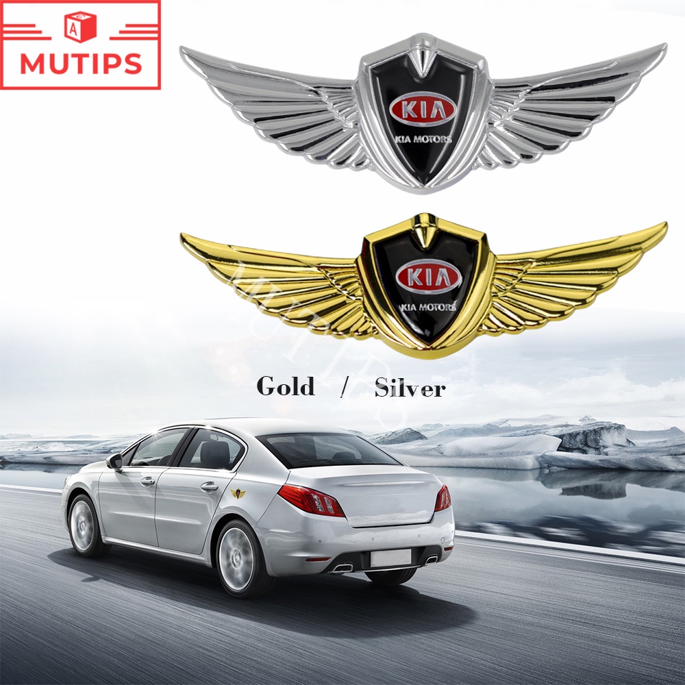 Stiker Emblem Logo KIA 3D Bahan Metal Untuk Dekorasi Body Mobil Rio K5 K3 Cerato Sorento Sportage