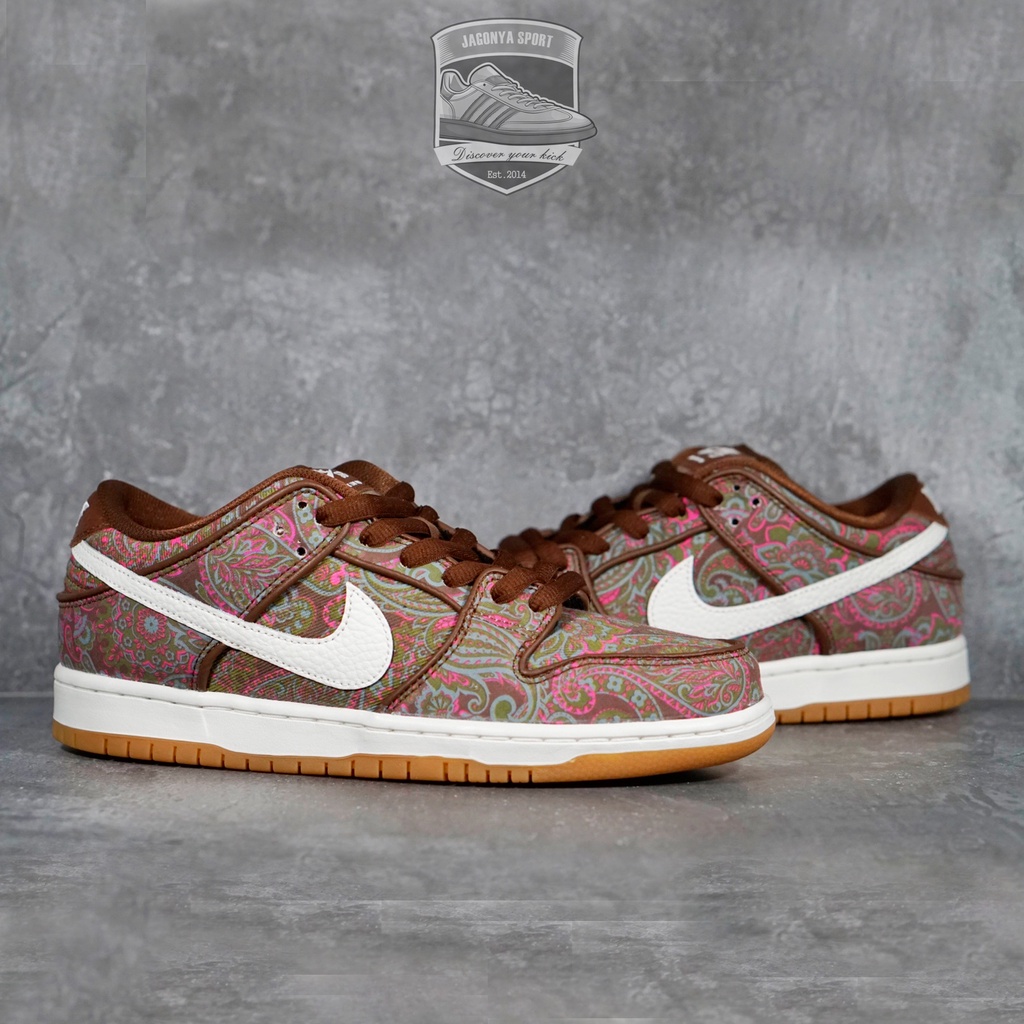 Nike SB Dunk Low Pro Paisley Brown 100% Original