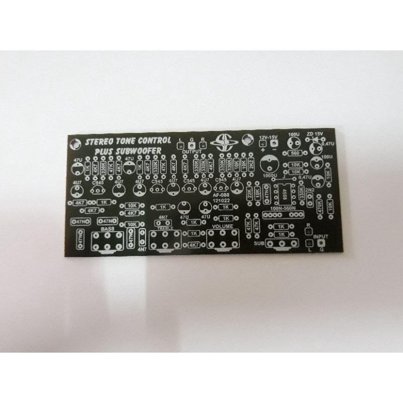 PCB STERO TONE CONTROL + SUBWOOFER AF 085