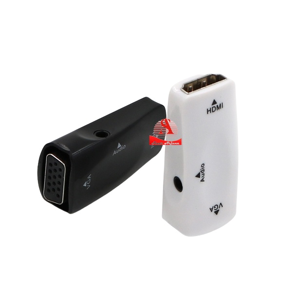 CONVERTER HDMI MALE TO VGA FEMALE/FULL HD1080p /ADAPTER WITH AUDIO OUTPUT MURAH